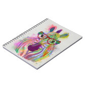 Zebra Rainbow Splash Notitieboek (Linkerzijde)