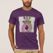 Zebra Rainbow Splash T-shirt (Voorkant)