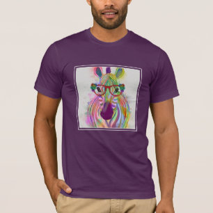 Zebra Rainbow Splash T-shirt