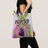 Zebra Rainbow Splash Tote Bag (Dichtbij)