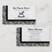 Zebra Raketpaarden Visitekaartjes (Voorkant / Achterkant)