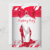 Zebra Red White High Hielleace Pareldag Kaart (Voorkant)