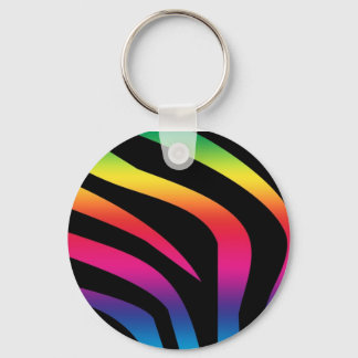 zebra-regenboog1 sleutelhanger