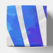 Zebra regenboog en witafdrukken bedankdoosjes (Bovenkant)