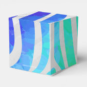 Zebra regenboog en witafdrukken bedankdoosjes (Achterkant)