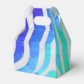 Zebra regenboog en witafdrukken bedankdoosjes (Achterkant)