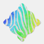 Zebra regenboog en witafdrukken bedankdoosjes (Uitgevouwen)