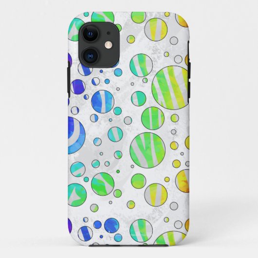 Zebra regenboog en witafdrukken Case-Mate iPhone case (Achterkant)
