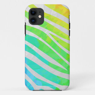 Zebra regenboog en witafdrukken Case-Mate iPhone case