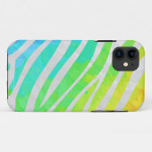 Zebra regenboog en witafdrukken Case-Mate iPhone case (Achterkant (horizontaal))
