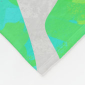 Zebra regenboog en witafdrukken fleece deken (Hoek)