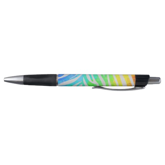 Zebra regenboog en witafdrukken pen (Bodem)