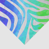 Zebra regenboog en witafdrukken tissuepapier (Detail)