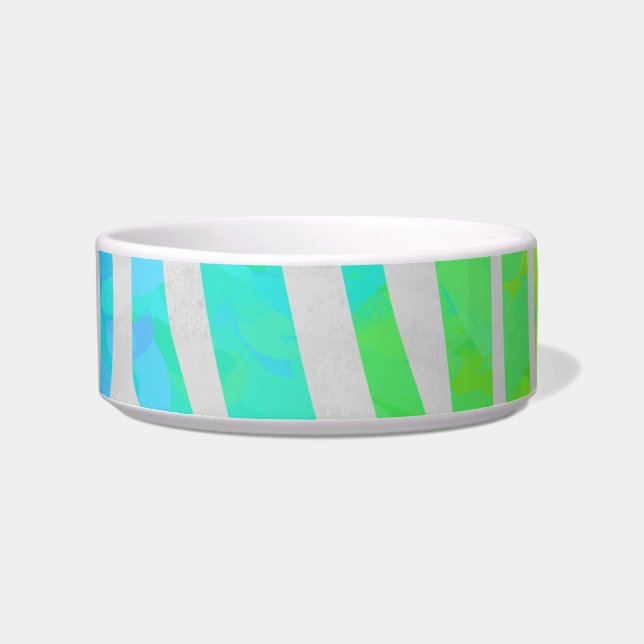 Zebra regenboog en witafdrukken voerbakje (Voorkant)