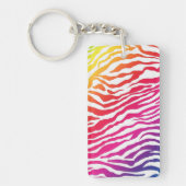 Zebra regenboog sleutelhanger (Voorkant)