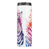 Zebra regenboogthermische getumbler thermosbeker (Achterkant)