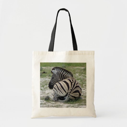 Zebra Relaxing Canvas tas (Voorkant)