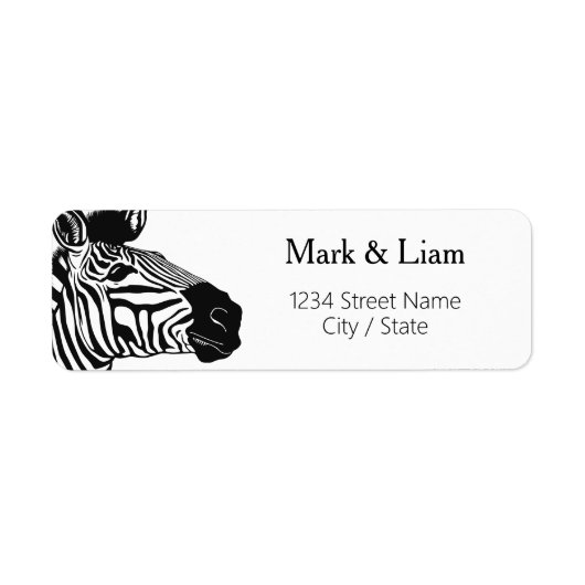 Zebra Retouradreslabels Etiket (Voorkant)