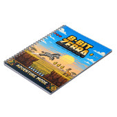 Zebra, Retro 8-Bit Pixelkunst Notitieboek (Linkerzijde)