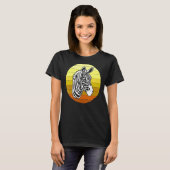 Zebra Retro Afrikaanse dieren T-shirt (Voorkant volledig)