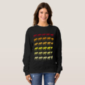 Zebra Retro Dierenpatroon Trui (Voorkant volledig)