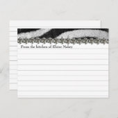 Zebra Rhinestone bekijkt de gepersonaliseerde Ontv Briefkaart (Voorkant / Achterkant)