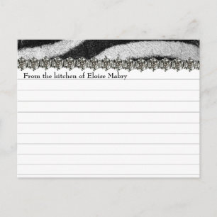 Zebra Rhinestone bekijkt de gepersonaliseerde Ontv Briefkaart