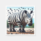 Zebra Rhino Servet (Voorkant)