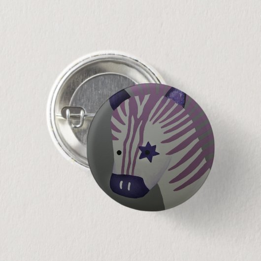 Zebra Ronde Button 3,2 Cm (Voorkant /achterkant)