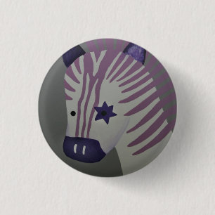 Zebra Ronde Button 3,2 Cm