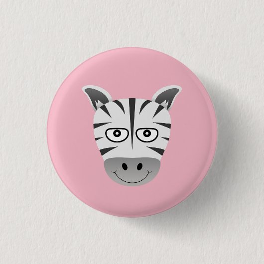Zebra Ronde Button 3,2 Cm (Voorkant)