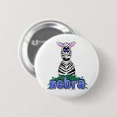 ZEBRA RONDE BUTTON 5,7 CM (Voorkant /achterkant)