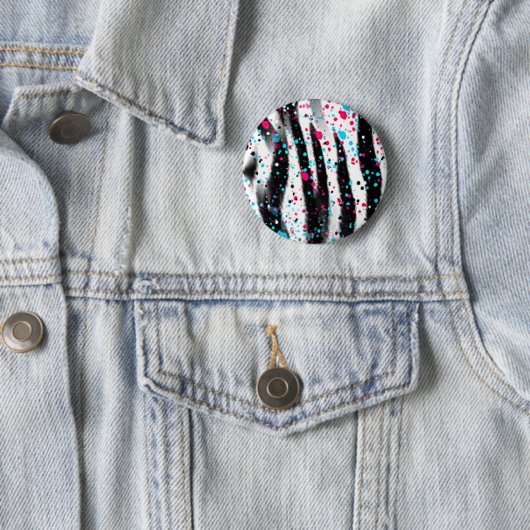 Zebra Ronde Button 5,7 Cm (In situ)