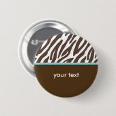 Zebra Ronde Button 5,7 Cm (Voorkant /achterkant)