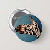 Zebra Ronde Button 5,7 Cm (Voorkant /achterkant)