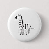 Zebra Ronde Button 5,7 Cm (Voorkant)