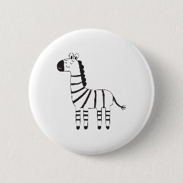 Zebra Ronde Button 5,7 Cm