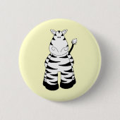 Zebra Ronde Button 5,7 Cm (Voorkant)