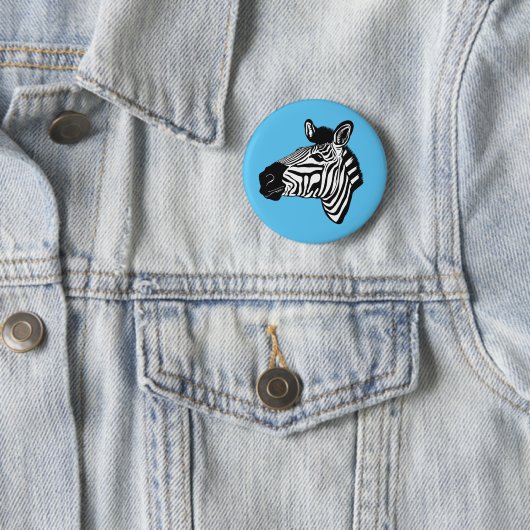 Zebra Ronde Button 5,7 Cm (In situ)