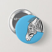 Zebra Ronde Button 5,7 Cm (Voorkant /achterkant)