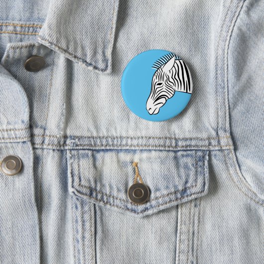 Zebra Ronde Button 5,7 Cm (In situ)