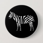 Zebra Ronde Button 7,6 Cm (Voorkant)