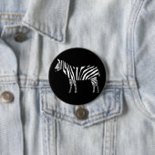 Zebra Ronde Button 7,6 Cm (In situ)