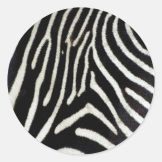 Zebra Ronde Sticker