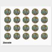 Zebra Ronde Sticker (Vel)