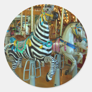 Zebra Ronde Sticker
