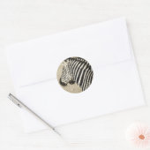 Zebra Ronde Sticker (Envelop)