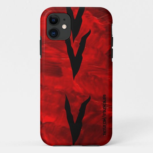 Zebra Rood Iphone 5 Case-Mate iPhone Case (Achterkant)