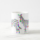 Zebra Rood Silhouet Mok of Reisbeker (Center)