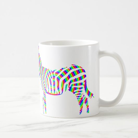 Zebra Rood Silhouet Mok of Reisbeker (Rechts)